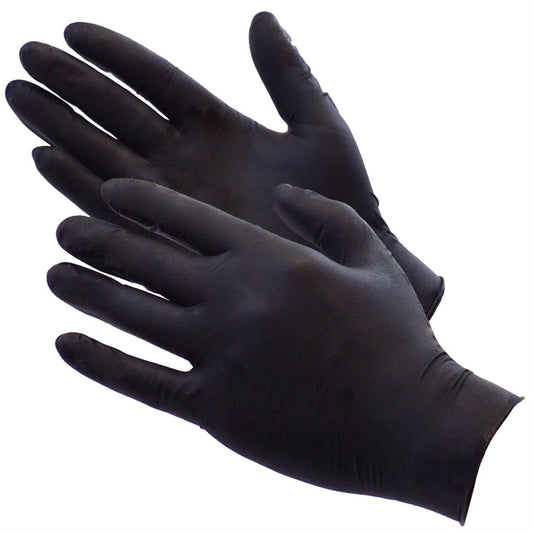 ShuBee Black Gauntlet Silver Edition  Nitrile Gloves